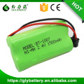 2.4v AA 1500mAh mejor batería sin hilos casera del TelePhone para Uniden BT-1007